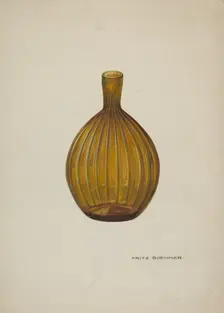 Whiskey Flask, c. 1939. Creator: Fritz Boehmer