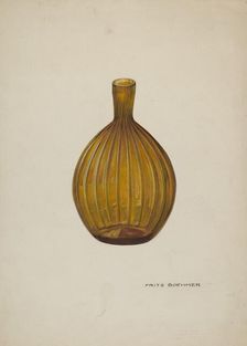 Whiskey Flask, c. 1939. Creator: Fritz Boehmer