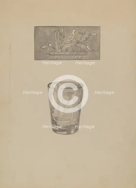 Whiskey Glass, 1935/1942. Creator: Gertrude Lemberg.
