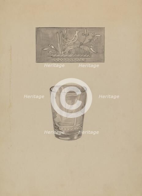 Whiskey Glass, 1935/1942. Creator: Gertrude Lemberg.