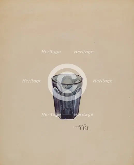 Whiskey Glass, 1937. Creator: Ralph Atkinson.