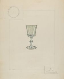 Whiskey Glass, c. 1936. Creator: Emma Wilson