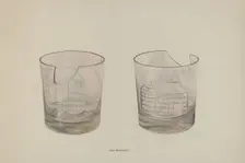 Whiskey Glass, c. 1941. Creator: Chris Makrenos