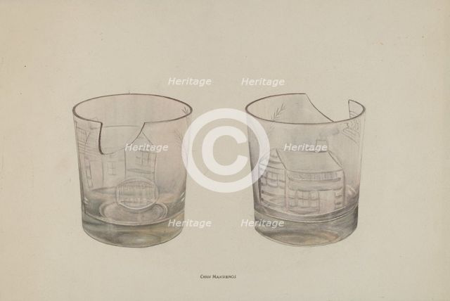 Whiskey Glass, c. 1941. Creator: Chris Makrenos.