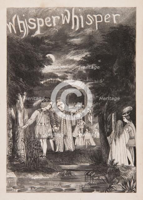 Whisper Whisper, 1857.  Creator: Sir Edward Coley Burne-Jones.