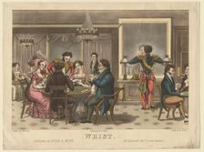 Whist, 1825. Artist: Pyne, William Henry (1769-1843)
