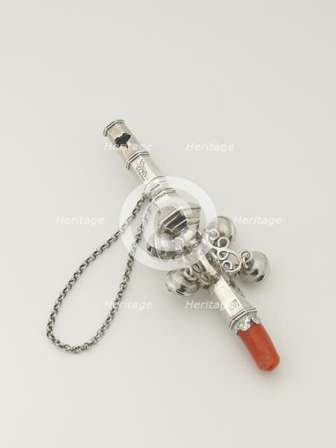 Whistle and Bells with Coral, c. 1722. Creator: Thomas Edwards.
