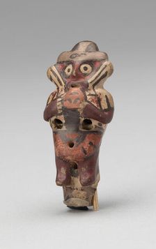 Whistle in the Form of a Musician, 180 B.C./A.D. 500. Creator: Unknown