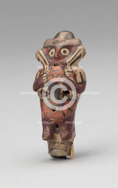 Whistle in the Form of a Musician, 180 B.C./A.D. 500. Creator: Unknown.