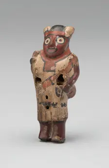 Whistle in the Form of a Standing Figure, 180 B.C./A.D. 500. Creator: Unknown