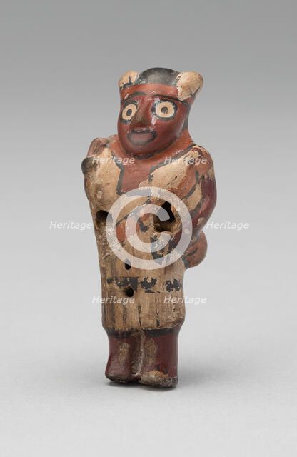 Whistle in the Form of a Standing Figure, 180 B.C./A.D. 500. Creator: Unknown.