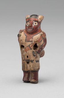 Whistle in the Form of a Standing Figure, 180 B.C./A.D. 500. Creator: Unknown