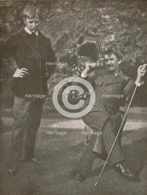 'Whistler and Menpes', c1885, (1904).  Artist: Unknown.
