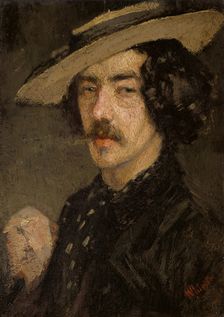 Whistler Smoking, c1856-1860. Creator: Whistler, James Abbott McNeill (1834-1903)