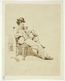 Whistler Resting, 1874. Creator: James Hayllar