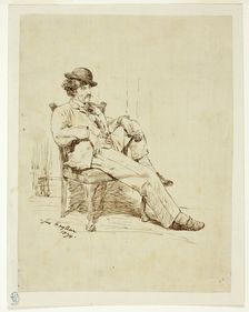 Whistler Resting, 1874. Creator: James Hayllar