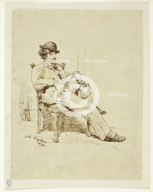 Whistler Resting, 1874. Creator: James Hayllar.