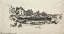 Whistler's House at Old Chelsea, 1863. Creator: Francis Seymour Haden (British, 1818-1910)