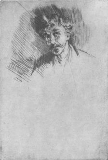Whistler with the White Lock 1879, (1904). Artist: James Abbott McNeill Whistler