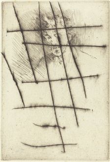 Whistler with the White Lock, 1879. Creator: James Abbott McNeill Whistler