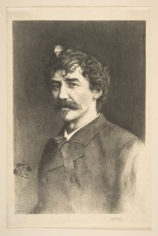 Whistler with the White Lock, undated. Creator: Thomas Robert Way
