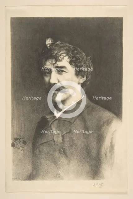 Whistler with the White Lock, undated. Creator: Thomas Robert Way.