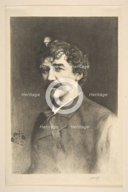 Whistler with the White Lock, undated. Creator: Thomas Robert Way.