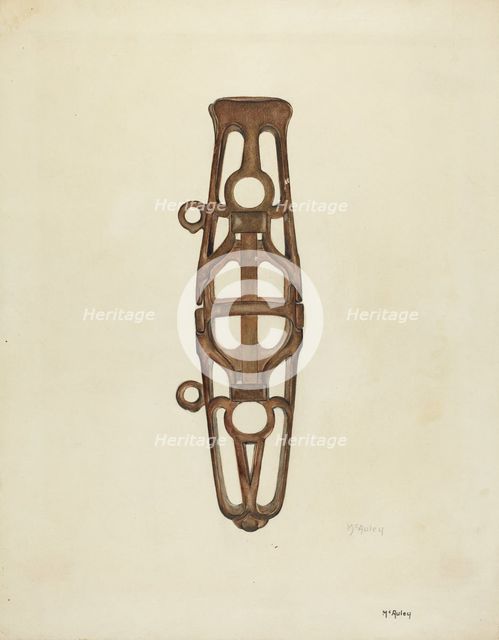 Whip Socket, 1935/1942. Creator: William McAuley.