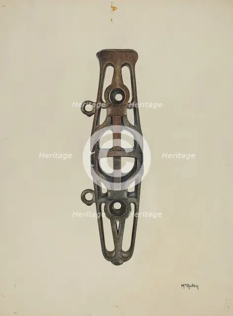 Whip Socket, c. 1937. Creator: William McAuley.
