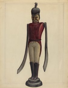 Whirligig: Hessian Soldier, c. 1937. Creator: Mina Lowry