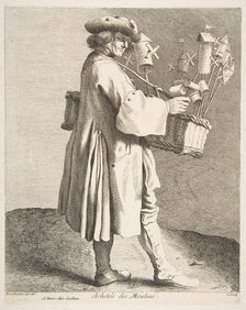 Whirligig Peddler, 1742. Creator: Caylus, Anne-Claude-Philippe de