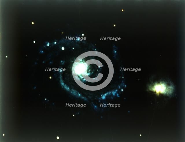 Whirlpool Galaxy in Canes Venatici. Creator: NASA.