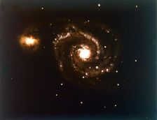 Whirlpool Galaxy in Canes Venatici. Creator: NASA