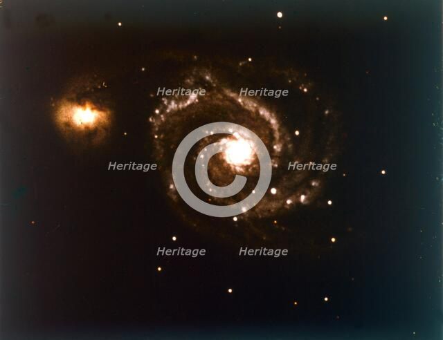 Whirlpool Galaxy in Canes Venatici. Creator: NASA.