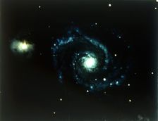 Whirlpool Galaxy in Canes Venatici. Creator: NASA