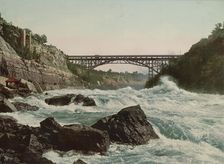 Whirlpool Rapids, looking up Niagara, c1900. Creator: Unknown