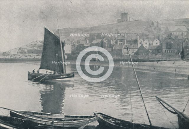 'Whitby Harbour', 1910. Artist: Photochrom Co Ltd of London.