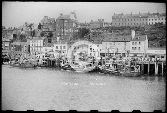 Whitby harbour, North Yorkshire, c1955-c1980. Creator: Ursula Clark.
