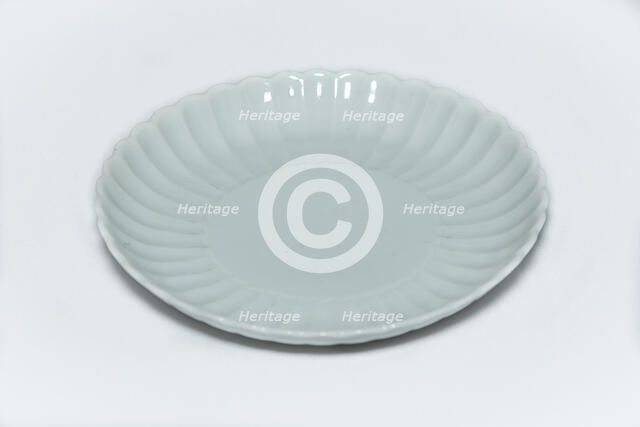 White chrysanthemum dish, 18th century. Artist: Unknown.