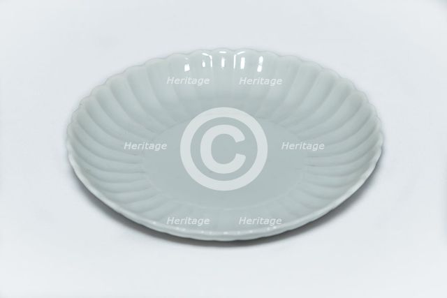 White chrysanthemum dish, 18th century. Creator: Unknown.