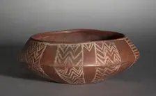 White Cross-Lined Bowl with Turtle and Sun, c. 4000-3400 BCs. Creator: Unknown