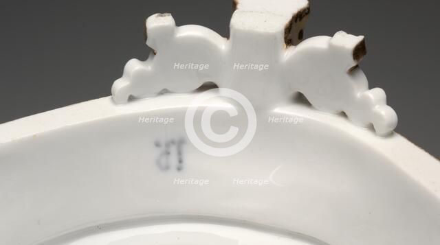 White and Gold Covered Ice Cream Pail, c. 1840. Creator: Factory of Jacob-Petit (French, 1830-1865).