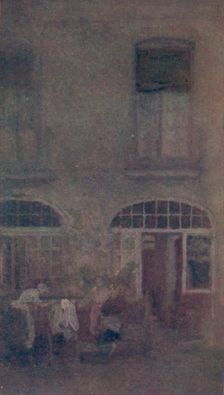 White And Grey The Hotel Courtyard Dieppe 1885, (1904). Artist: James Abbott McNeill Whistler