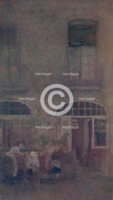 'White And Grey The Hotel Courtyard Dieppe', 1885, (1904). Artist: James Abbott McNeill Whistler.