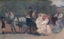White and Pink Tulle. - In The Park c1900. Artist: Albert Ludovici