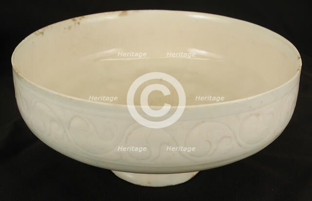 White bowl, Iran, 12th century. Creator: Unknown.