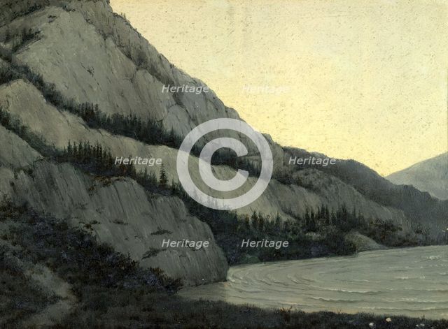 White Bom on the Chu River View From the South West Altai, 1880-1897. Creator: Pavel Mikhailovich Kosharov.