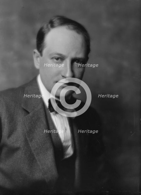 White, Gilbert, Mr., portrait photograph, 1914 June 19. Creator: Arnold Genthe.