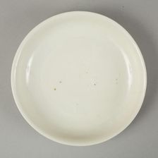 White dish with anhua design of two phoenix and cloud scroll design, Song dynasty, c.1300