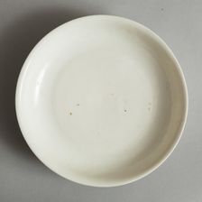 White dish with anhua design of two phoenix and cloud scroll design, Song dynasty, c.1300